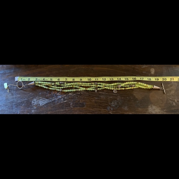 Natural Genuine  Jade & Sterling Silver Necklace - Picture 5 of 9